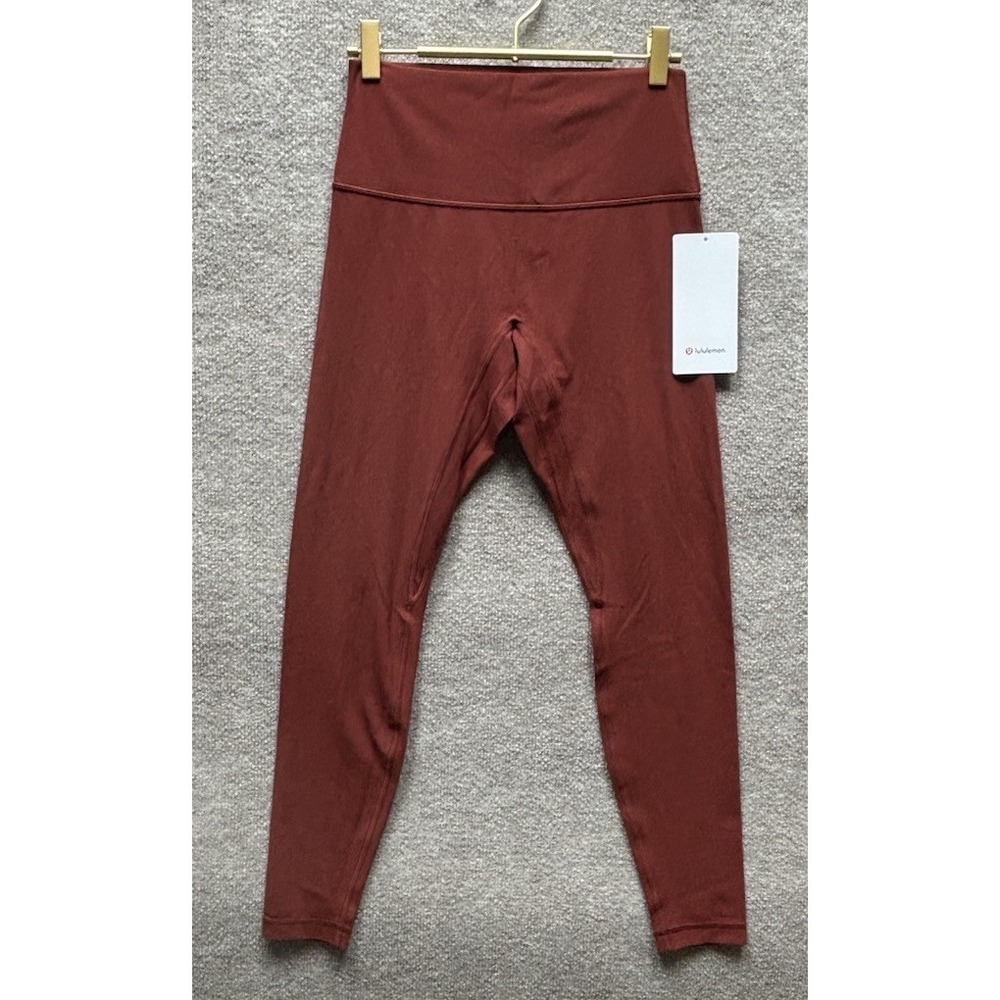 NEW Lululemon‎ Align Leggings Womens 8 Cranberry Charm No Line HR Pant 28"